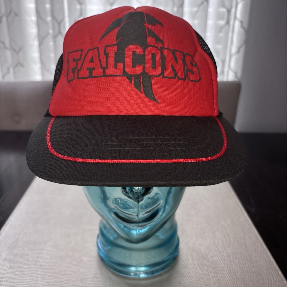 Atlanta Falcons Snapback Trucker Hat Adjustable Cap NFL 70s 80s 90s Mesh Vintage